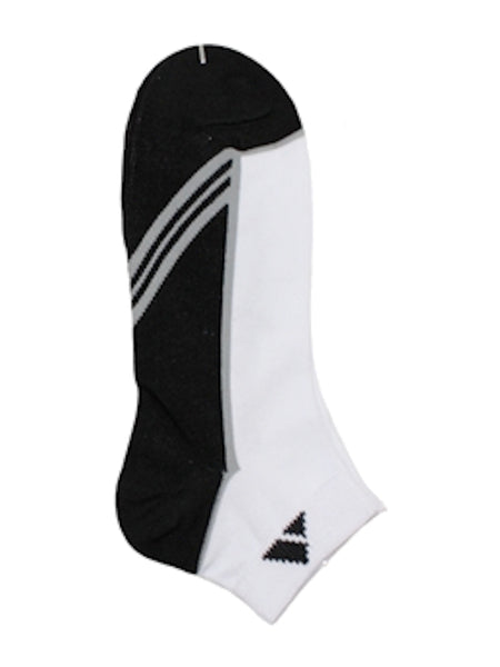 Cushion-sole two-tone sports ankle socks