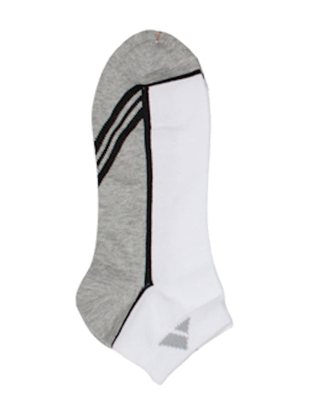 Cushion-sole two-tone sports ankle socks