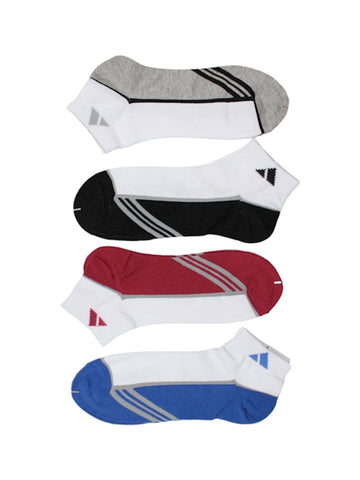 Cushion-sole two-tone sports ankle socks