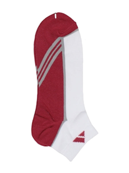 Cushion-sole two-tone sports ankle socks