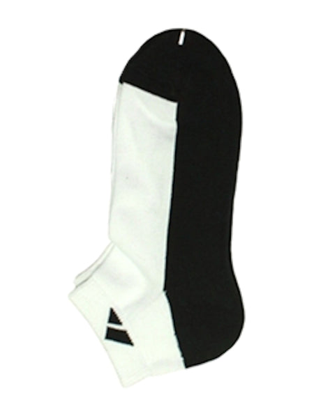 Cushioned two-tone sports ankle socks