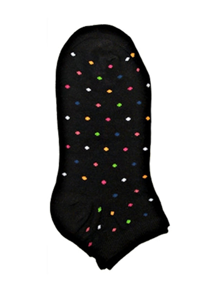 Rainbow dots pattern ankle socks