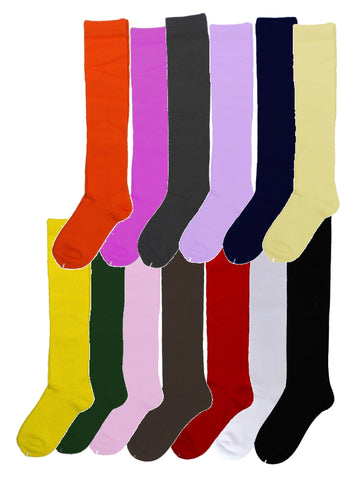 Plain colour knee high socks (includes school socks)