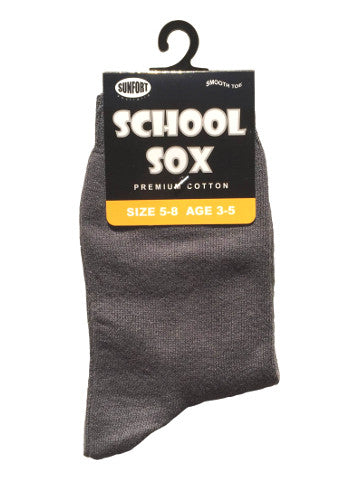 Kids crew socks, GREY