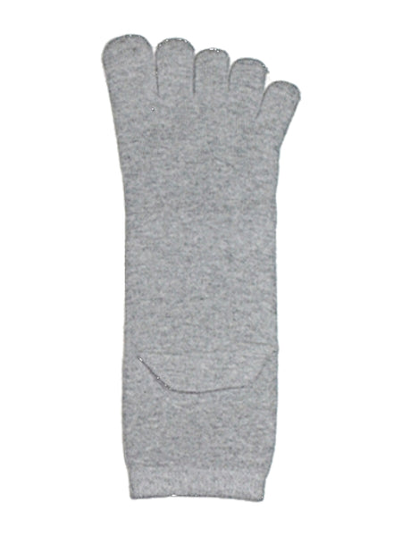 Plain colour three-quarter toe socks