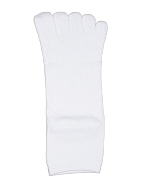 Plain colour three-quarter toe socks